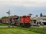 CN 8008 leads 402 at Belzile Avenue